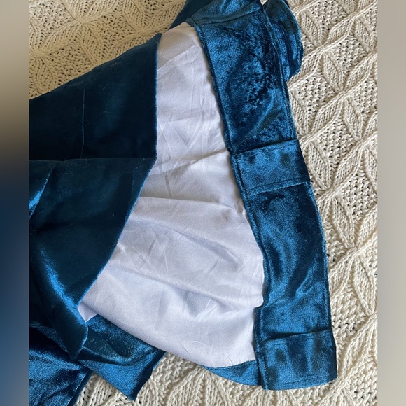 Pier 1 105" Velvet Curtains in Ocean Blue - Picture 3 of 4